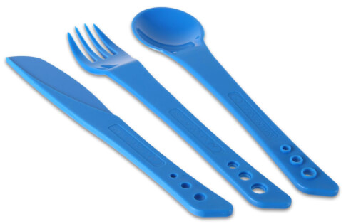 Sztućce turystyczne Ellipse Camping Cutlery Set niebieskie Lifeventure