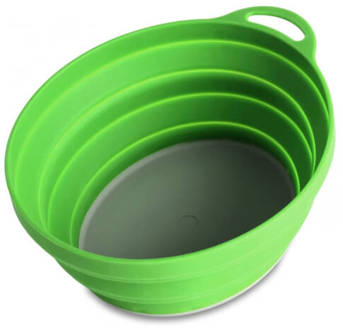 Miska składana Silicone Ellipse FlexiBowl zielona Lifeventure