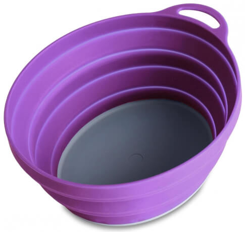 Miska składana Silicone Ellipse FlexiBowl fioletowa Lifeventure