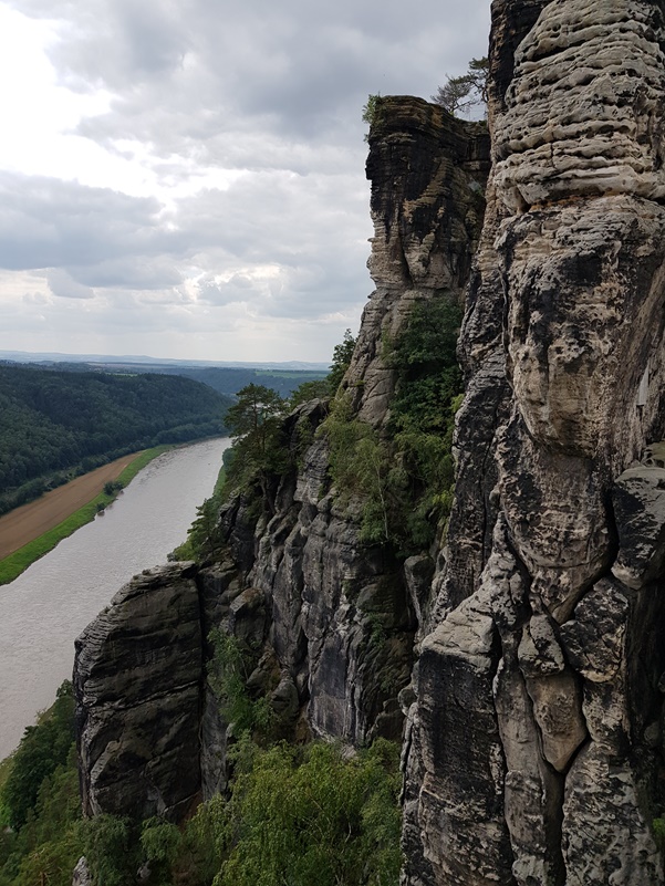 bastei i rzeka łaba