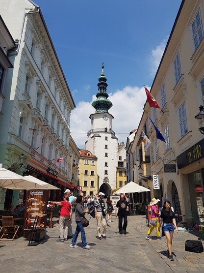 Brama Michalska w Bratysławie ulica Michalska