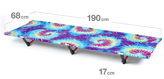 wymiary Cot One Convertible Regular Tie Dye Helinox