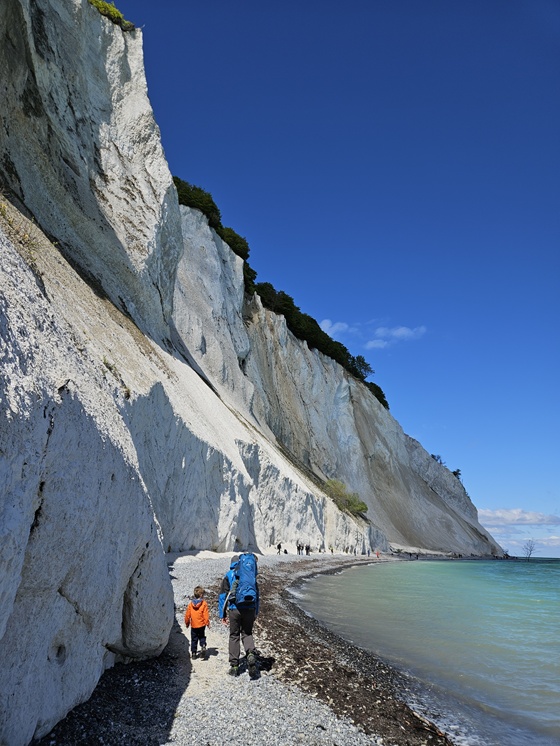Mons Klint - trekking po klifch z dziećmi
