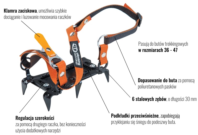 Climbing technology mini crampon 6p 