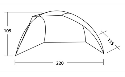 namiot plażowy bay easy camp wymiary