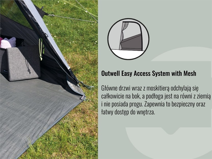 outwell easy access system with mesh