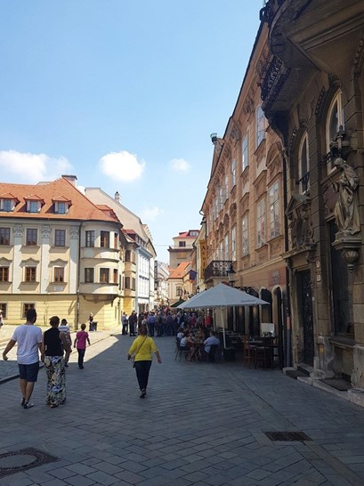 ulica panska w centrum bratysławy