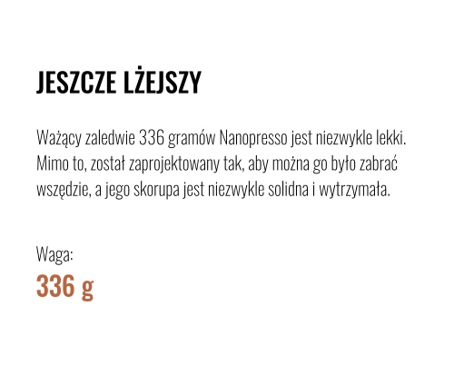 Wacaco Nanopresso przenośny ekspres do kawy 